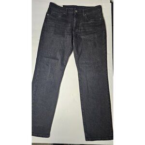 H&M Regular Fit Mens Jeans 33x32 Dark Wash Straight Leg Denim.(HL396)